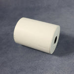 Close-up of thermal barcode label roll used for parcel and product identification