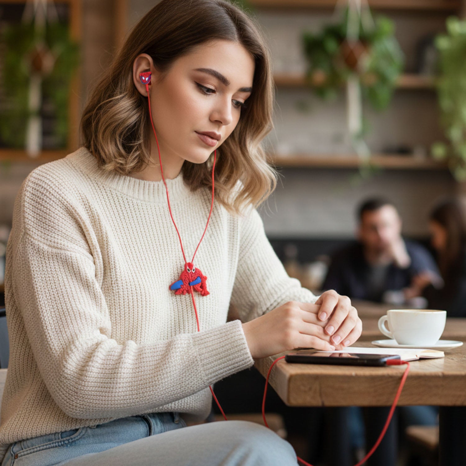 Cartoon Character Wired In-ear Earphones (1 Set)