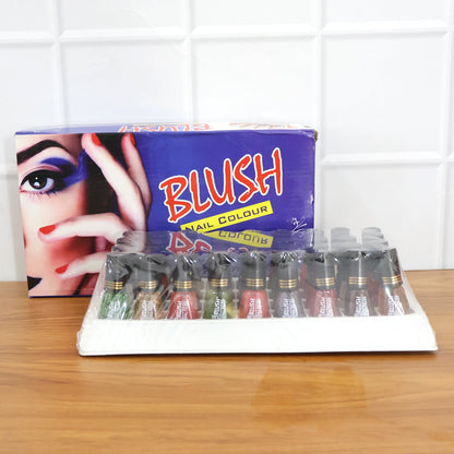 Assorted mix color mini nail polish with sparkling glitter effect