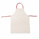Close-up of adjustable neck strap for waterproof kitchen apron