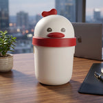 Tabletop dustbin with lid suitable for office and home use