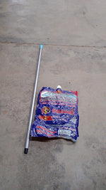Complete cotton yarn floor mop set with grip handle for home use