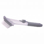 Dish scrub brush on white background showing design