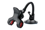 Adjustable long arm Car Phone Holder displaying multiple viewing angles.