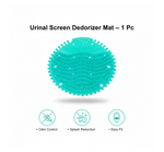 Neutral image showing packaged urinal screen deodorizer mat