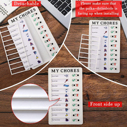 4448 Portable My Chores Home Note Board Management Planning Memo Boards Reminding Time. (Size - 20x12cm)