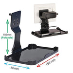 Image showing how the wall charging stand neatly organizes the charging cable.