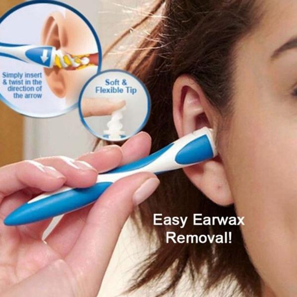 4656 Smart Swab Silicone Easy Earwax Removal With 16 Replacement Disposable Soft Tipsear Wax