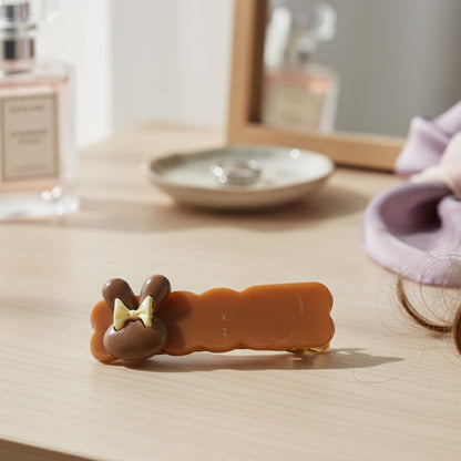 Cute Character Bow Decorative Hair Clip Set (3 Pc)