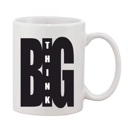 Printed Ceramic Coffee Mug - 1 Pieces, White, 11oz