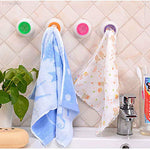 An overhead view of the bathroom towel holder, showcasing its minimalist aesthetic.