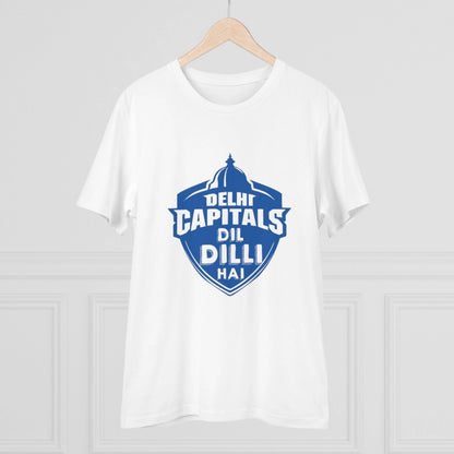Men's PC Cotton Cricket Design Printed T Shirt (Color: White, Thread Count: 180GSM)