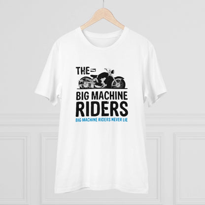 Men's PC Cotton Bike Ride Design Printed T Shirt (Color: White, Thread Count: 180GSM)
