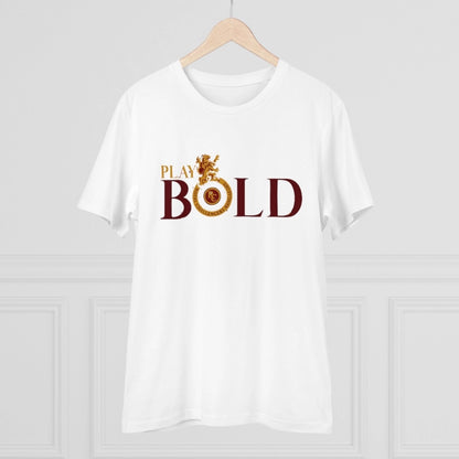 Men's PC Cotton Cricket Design Printed T Shirt (Color: White, Thread Count: 180GSM)