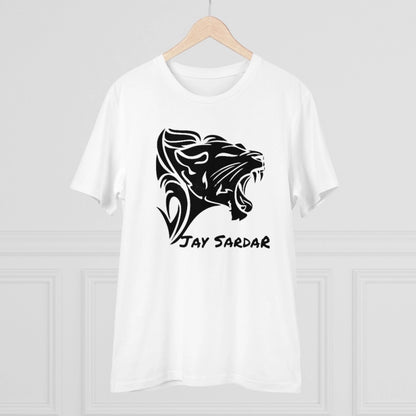 Men's PC Cotton Jay Sardar Printed T Shirt (Color: White, Thread Count: 180GSM)