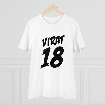 Men's PC Cotton Cricket Design Printed T Shirt (Color: White, Thread Count: 180GSM)