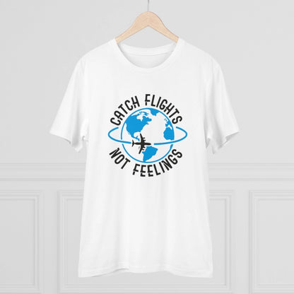 Men's PC Cotton Explore The Unseen Printed T Shirt (Color: White, Thread Count: 180GSM)