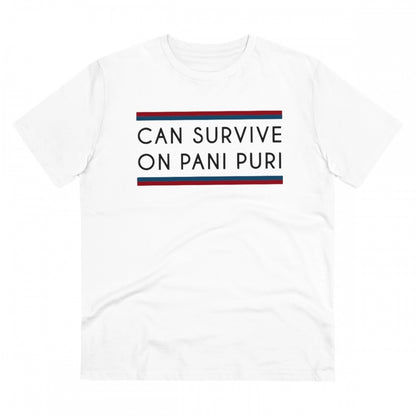 Men's PC Cotton Quotes Printed T Shirt (Color: White, Thread Count: 180GSM)