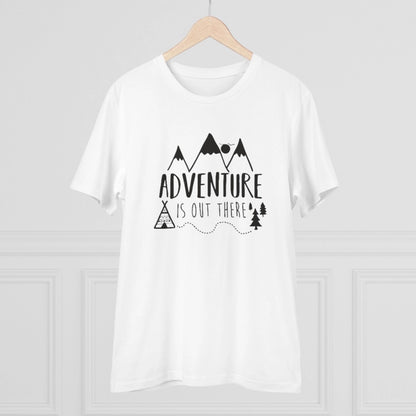 Men's PC Cotton Explore The Unseen Printed T Shirt (Color: White, Thread Count: 180GSM)