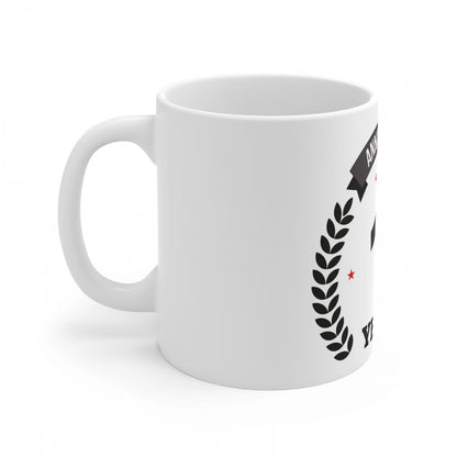 Ceramic 13th Anniversary Printed Coffee Mug (Color: White, Capacity:330ml)