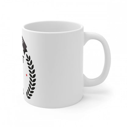 Ceramic 18th Anniversary Printed Coffee Mug (Color: White, Capacity:330ml)