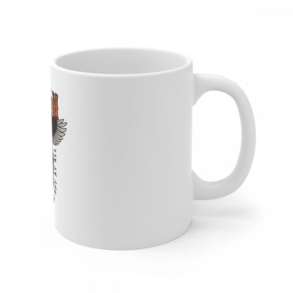 Ceramic Gorila Desing Printed Coffee Mug (Color: White, Capacity:330ml)