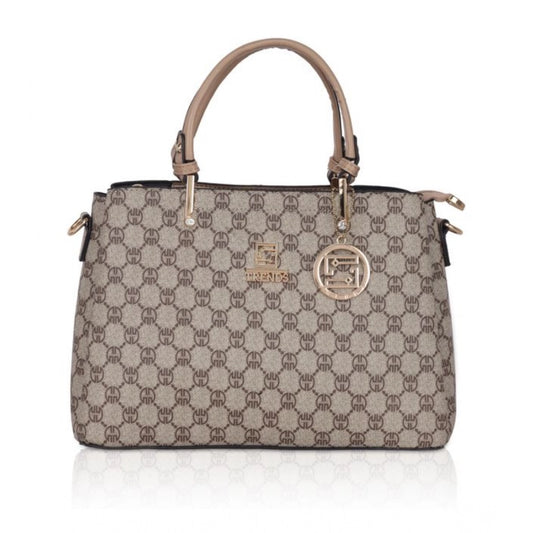Women's Faux Leather Printed Handbag (Hilver)