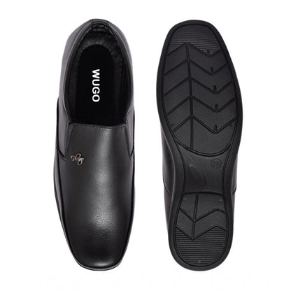 Men's Faux Leather Formal Shoes (Black)