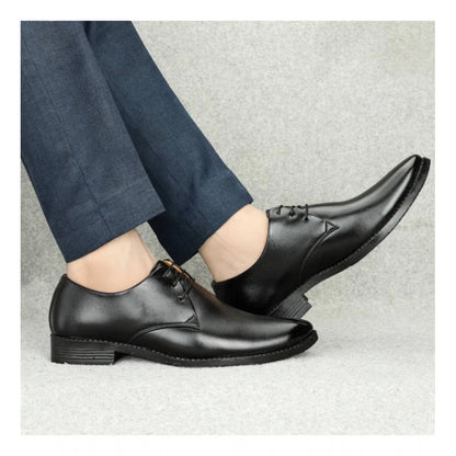 Men's Faux Leather Formal Shoes (Black)