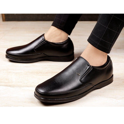 Men's Faux Leather Formal Shoes (Black)