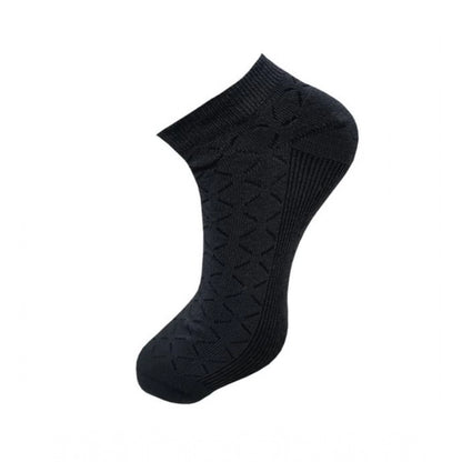 3_Pair Set Unisex Casual Cotton Printed Ankle Length Socks (Multicolor)