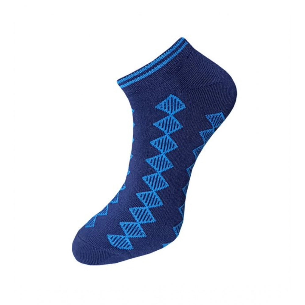 3_Pair Set Unisex Casual Cotton Printed Ankle Length Socks (Multicolor)
