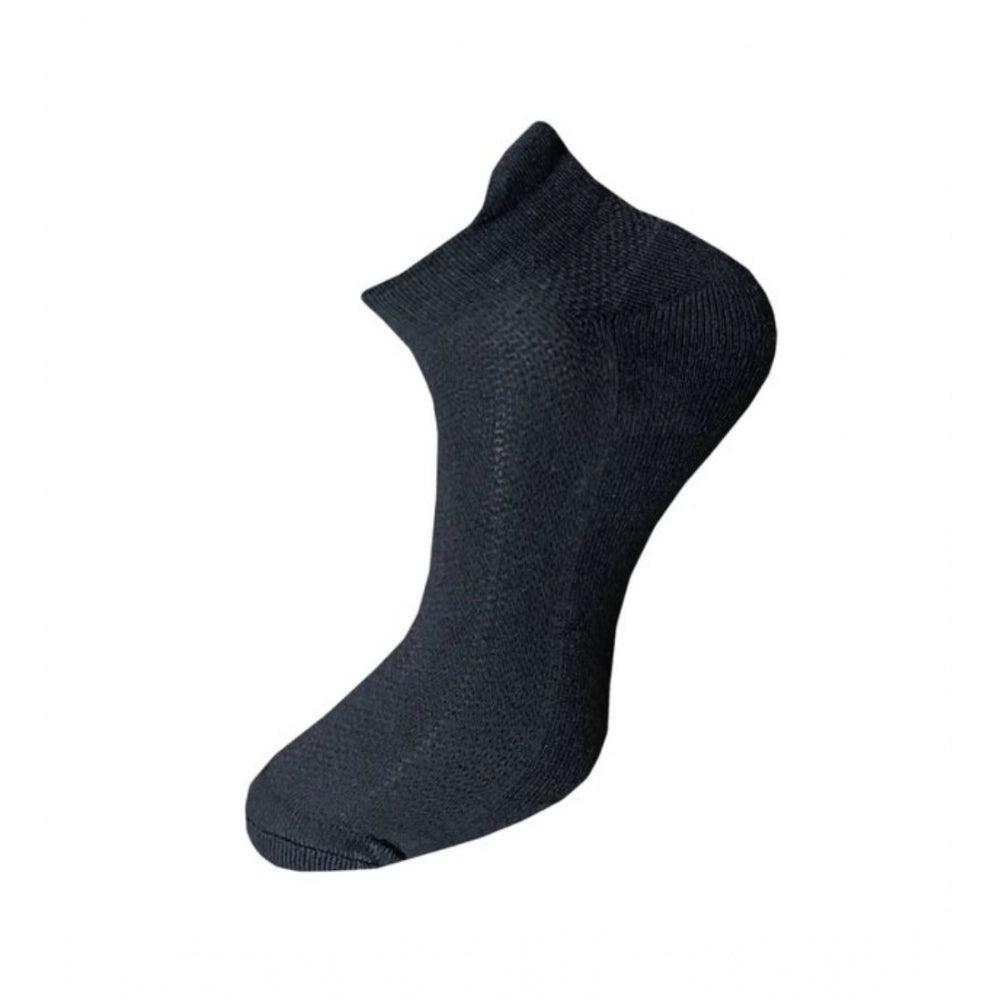 3_Pair Set Unisex Casual Cotton Solid Ankle Length Socks (Multicolor)