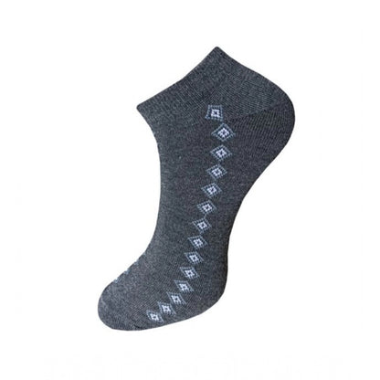 3_Pair Set Unisex Casual Cotton Printed Ankle Length Socks (Multicolor)