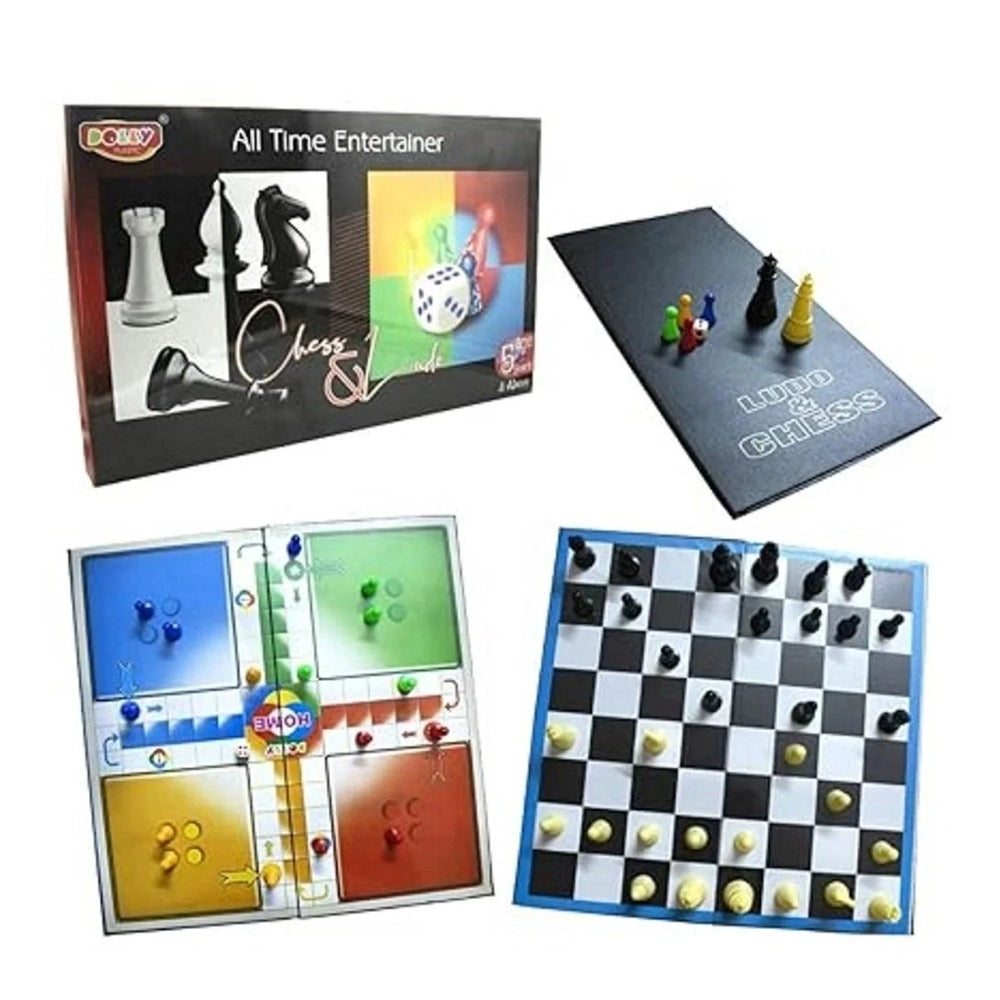 All Time Entertainer Chess Ludo |  Paper, Plastic Toys |  Board Games | 5+ Years