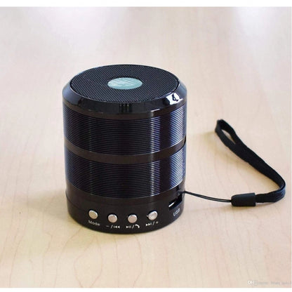 Plastic Rubber Wireless WS887 Bluetooth Speaker (Black)