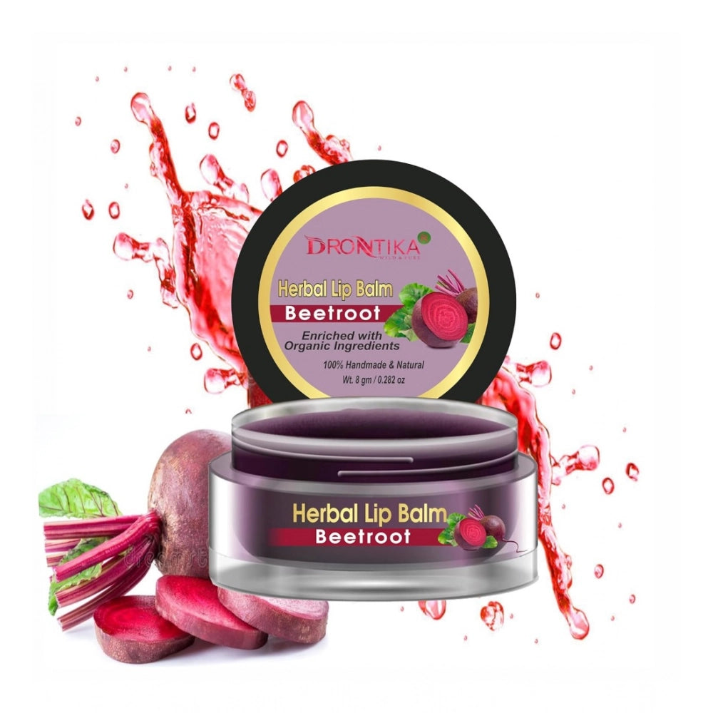 Unisex Herbal Dark And Chapped Lips Beetroot Lip Balm (10gm)