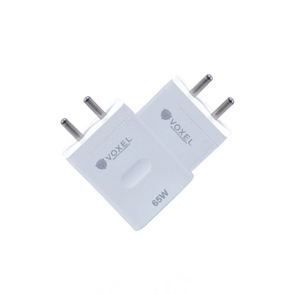 VOXEL 65 Watt Usb Fast Charger AB Plastic (White)