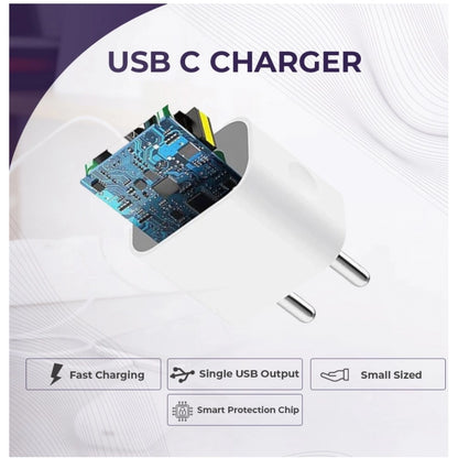VOXEL 65 Watt Usb Fast Charger AB Plastic (White)