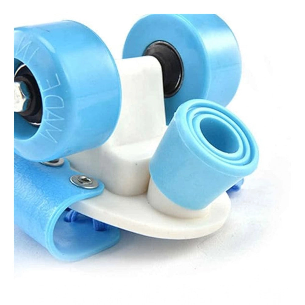 Plastic Roller Adjustable Inline Skating Shoes For Sport (Multicolor )