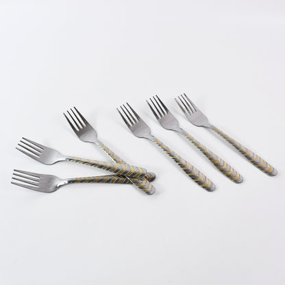 Elegant Stainless Steel Fork (6 Pcs Set)