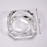 Elegant crystal ashtray enhancing the aesthetic of a living room.