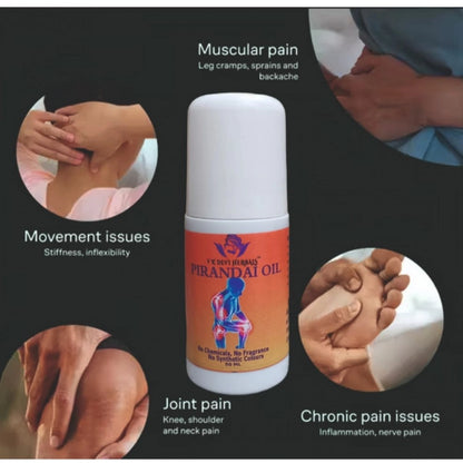 Devi Herbal Pirandai Pain Relief 50 ML Oil - Natural, Chemical-Free Oil