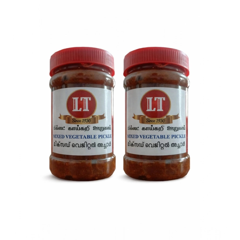 Pack of_2 500GM LT Mixed Veg Pickle Traditional Digestive Side Dish (Red)