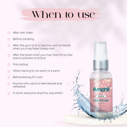 Amphil beauty Aura Unisex Hair perfume 60 ml | Alcohol Free | Water Based | Paraben Free