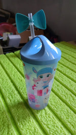 The Unicorn Water Bottle glowing brightly, adding a touch of magic to hydration for children.