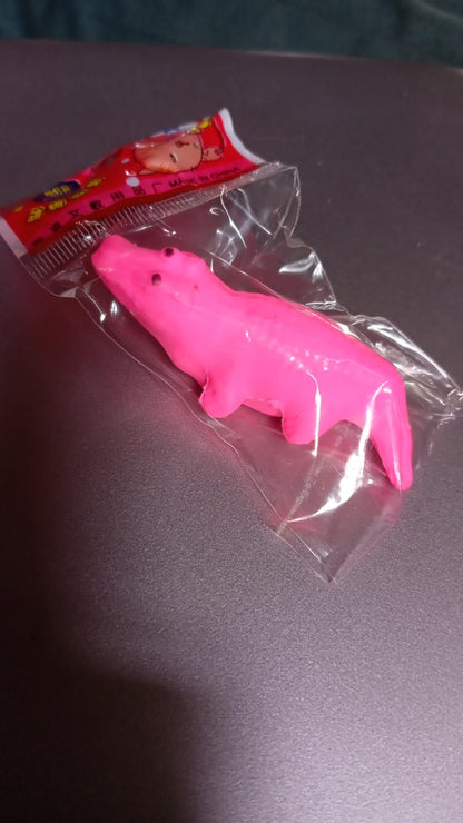 Variety pack of animal erasers, featuring different designs and bright colours.