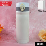 Multi-angle view of the blue stainless steel bottle for kids, highlighting its sleek design.