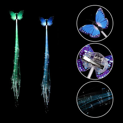 Led Butterfly Hair Braid Clip (Mix Color 1 Pc)