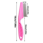 Dog grooming comb size comparison